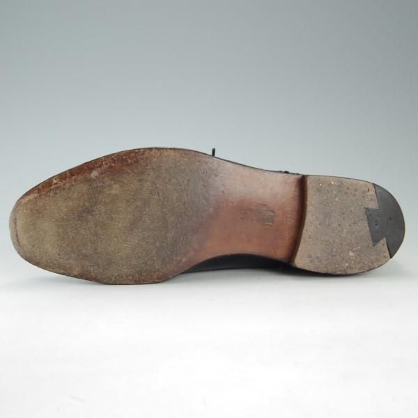 極上★(英)アルフレッド・サージェント製 UK8/US8.5D【★ブルックスブラザーズ別注/Peal&co】セミブローグ/黒/Alfred Sargent★e601