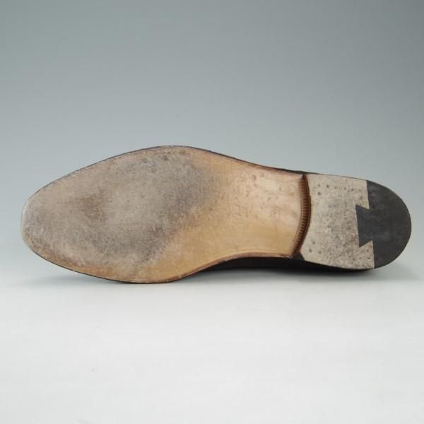 美品★(伊)F.LLIジャコメッティ SIZE 39(UK6程度)【定価￥143,000-★象革/エレファントレザー】FG417/ローファー/濃茶/Giacometti★e602