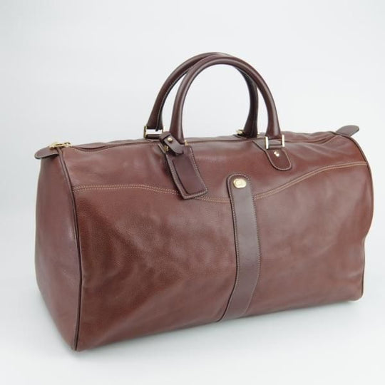 極上★(英)ダンヒル/dunhill【★レザー/ボストンバッグ】メンズ/ビジネス/バッグ/茶★N5528