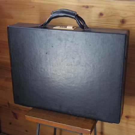 極上★(米)ハートマン/hartmann luggage【定価20万円以上★アタッシュケース】ベルティングレザー/黒/メンズ/ビジネス/バッグ★N5529