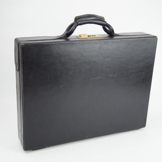 極上★(米)ハートマン/hartmann luggage【定価20万円以上★アタッシュケース】ベルティングレザー/黒/メンズ/ビジネス/バッグ★N5529