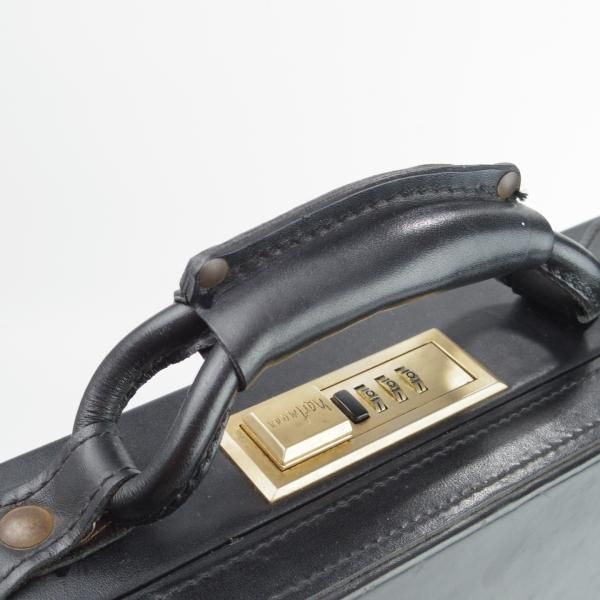 極上★(米)ハートマン/hartmann luggage【定価20万円以上★アタッシュケース】ベルティングレザー/黒/メンズ/ビジネス/バッグ★N5529