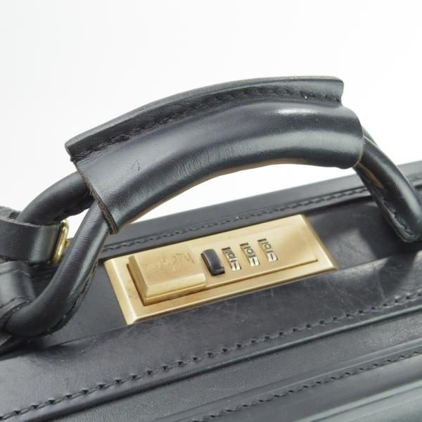 極上★(米)ハートマン/hartmann luggage【定価20万円以上★アタッシュケース】ベルティングレザー/黒/メンズ/ビジネス/バッグ★N5530