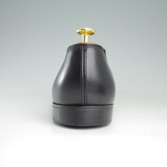 未使用★クロケット&ジョーンズ 9EX【★オペラパンプス】リボンローファー/カーフ/黒/メンズ/Crockett&Jones★e603