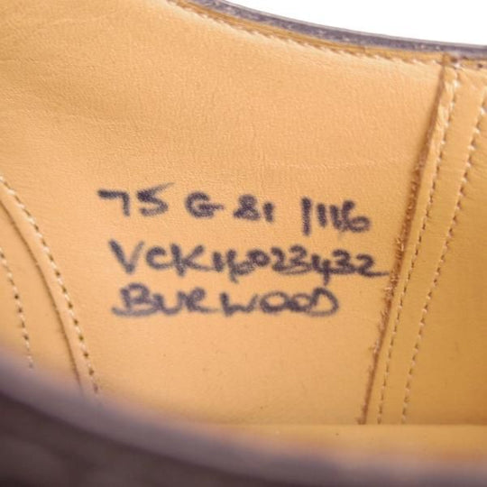 新品★チャーチ 75G/UK7.5【定価￥96,800-★BURWOOD/バーウッド】81ラスト/5都市ロゴ/ポリッシュドバインダーカーフ/黒/Church's★e605