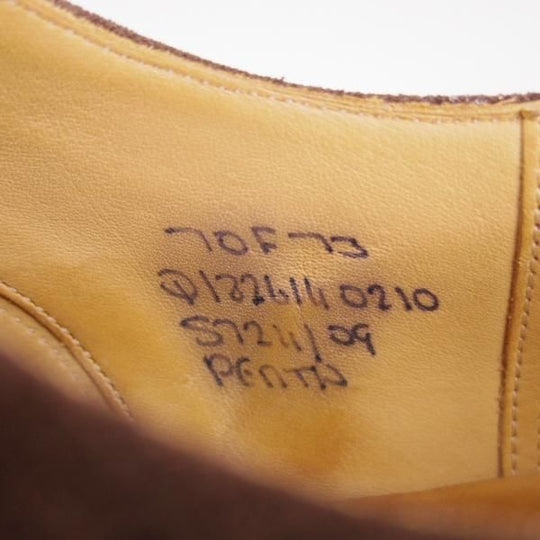 極上★チャーチ 70F/UK7【復刻版★73ラスト仕様/ディプロマット似寄りモデル】Perth/セミブローグ/スエード/DIPLOMAT/Church's★e606