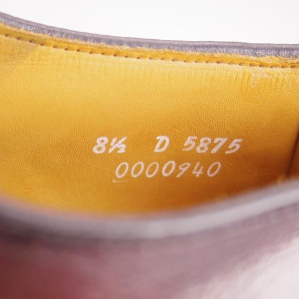 極上★(米)アレンエドモンズ 8.5D【定価￥75,900-★パークアベニュー/Park Avenue】ストレートチップ/カーフ/赤茶/ALLEN EDMONDS★e608