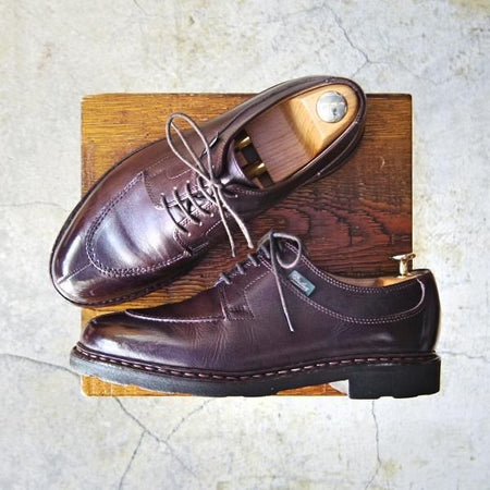 極上★パラブーツ SIZE 6.5【定価￥71,500-★アヴィニョン/AVIGNON】カフェ/CAFE/グリフソール/Uチップ/リスレザー/Paraboot★e609