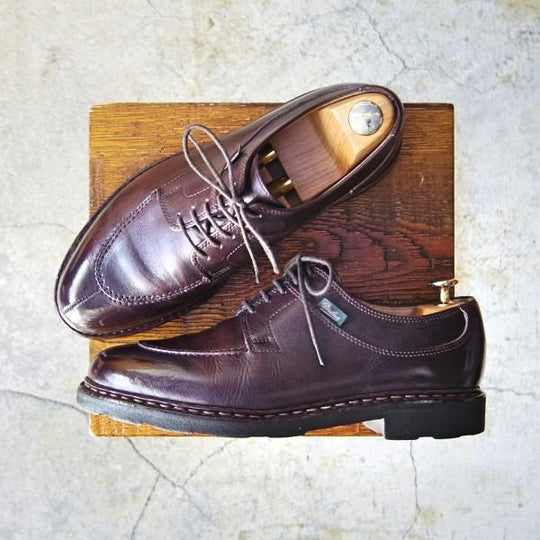 極上★パラブーツ SIZE 6.5【定価￥71,500-★アヴィニョン/AVIGNON】カフェ/CAFE/グリフソール/Uチップ/リスレザー/Paraboot★e609