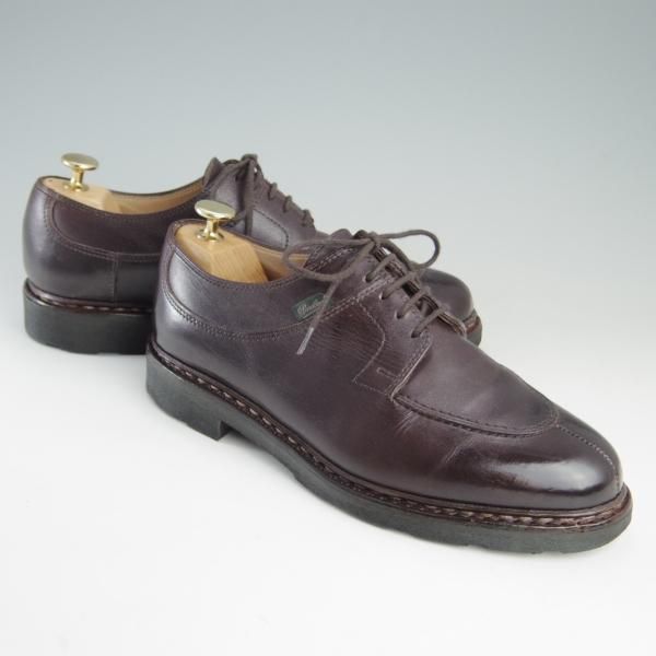 極上★パラブーツ SIZE 6.5【定価￥71,500-★アヴィニョン/AVIGNON】カフェ/CAFE/グリフソール/Uチップ/リスレザー/Paraboot★e609