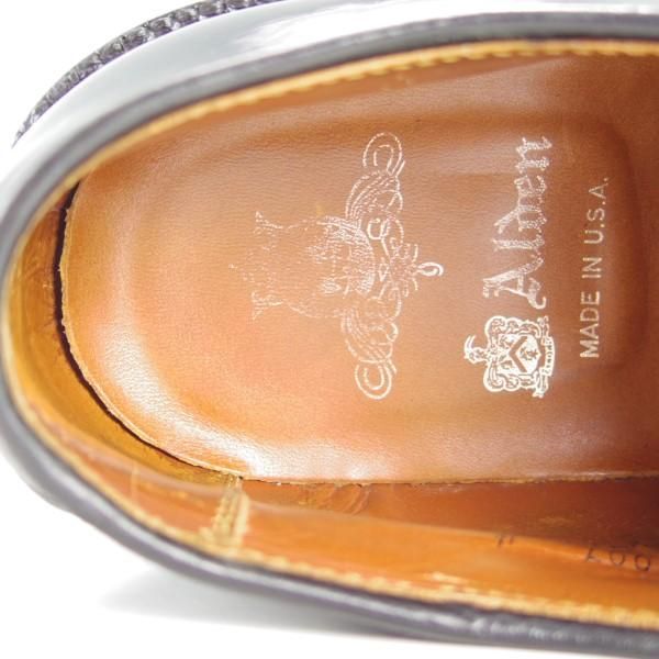 極上★オールデン 8D【定価￥138,600-★コードバン仕様/9901】バリーラスト/プレーントゥ/黒/メンズ/Alden★e611