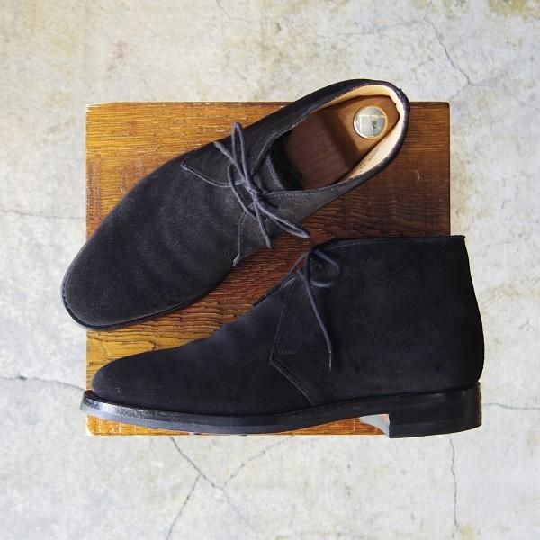 極美品★クロケット&ジョーンズ 6E【ダイナイトソール仕様★バーニーズNY別注/EVESHAM】318ラスト/チャッカブーツ/Crockett&Jones★e612