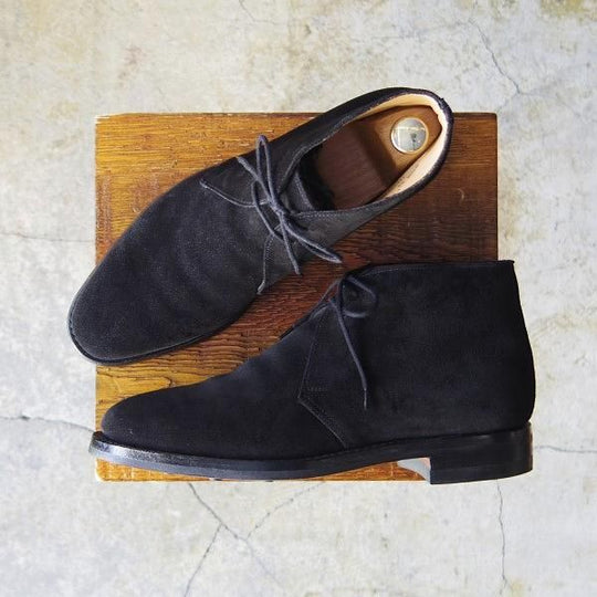 極美品★クロケット&ジョーンズ 6E【ダイナイトソール仕様★バーニーズNY別注/EVESHAM】318ラスト/チャッカブーツ/Crockett&Jones★e612