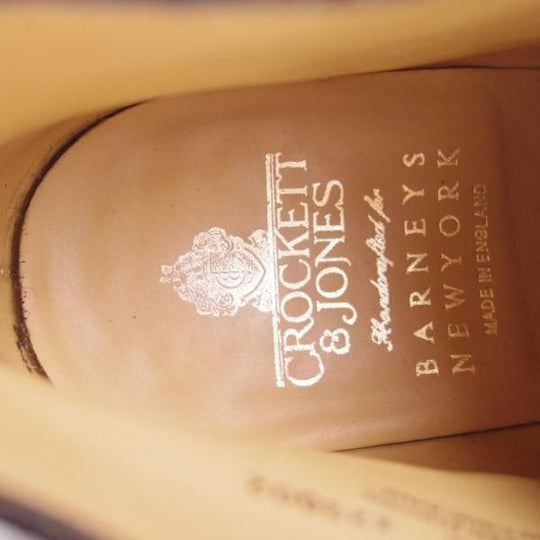 極美品★クロケット&ジョーンズ 6E【ダイナイトソール仕様★バーニーズNY別注/EVESHAM】318ラスト/チャッカブーツ/Crockett&Jones★e612