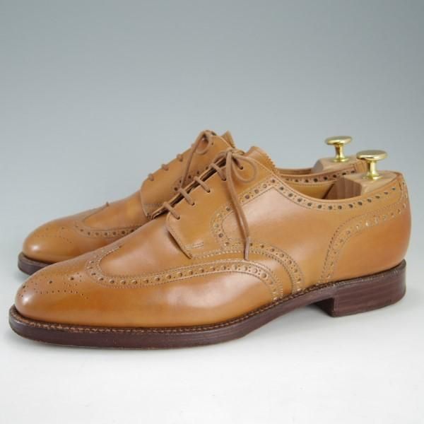 極上★クロケット&ジョーンズ 8E【★ロイドフットウェア別注/Lloyd Footwear】224ラスト/フルブローグ/カーフ/茶/Crockett&Jones★e613