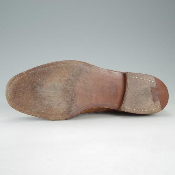 極上★クロケット&ジョーンズ 8E【★ロイドフットウェア別注/Lloyd Footwear】224ラスト/フルブローグ/カーフ/茶/Crockett&Jones★e613