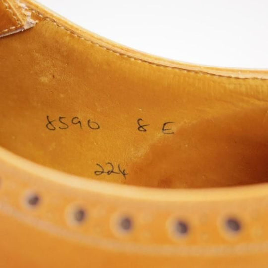 極上★クロケット&ジョーンズ 8E【★ロイドフットウェア別注/Lloyd Footwear】224ラスト/フルブローグ/カーフ/茶/Crockett&Jones★e613