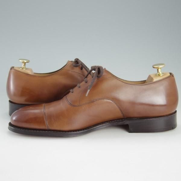 美品★チャーチ 85F/UK8.5【貴重★100ラスト仕様のコンサル/CONSUL】ストレートチップ/ネバダカーフ/TABACCO/茶/メンズ/Church's★e614