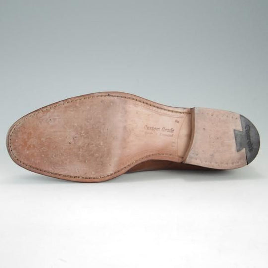 美品★チャーチ 85F/UK8.5【貴重★100ラスト仕様のコンサル/CONSUL】ストレートチップ/ネバダカーフ/TABACCO/茶/メンズ/Church's★e614