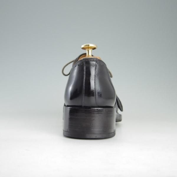 極上★(伊)サントーニ/リミテッドエディション SIZE 7【高額★ノルベジェーゼ製法/Limited Edition】カーフ/黒/Santoni★e615