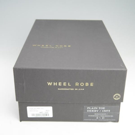 極上★(浅草)WHEEL ROBE/ウィールローブ 6.5D【定価￥44,000-★クロムエクセルレザー/ホーウィン】1228ラスト/15075/プレーントゥ★e620