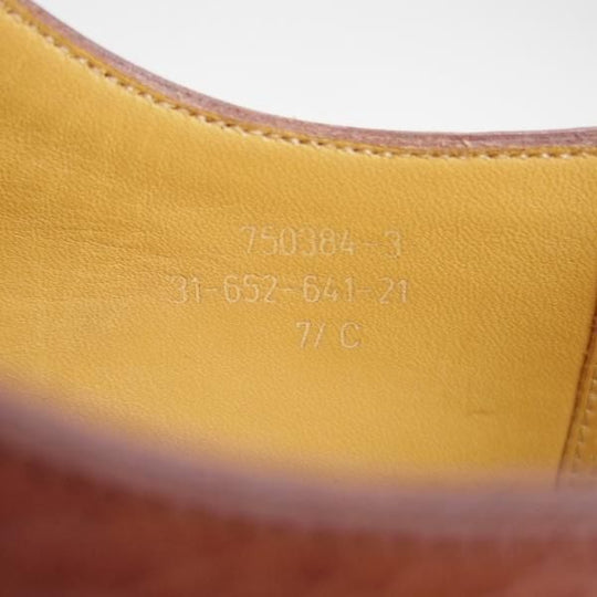 美品★J.M.ウェストン 7.5C【定価￥126,500-★ゴルフ/GOLF】641/31ラスト/Uチップ/グレインレザー/chesnut/茶/Weston/ウエストン★e623