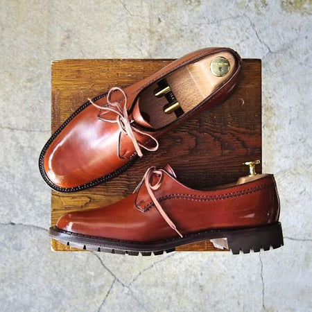 美品★クロケット&ジョーンズ メンズUK6.5程度(レディース26.5cm)【旧ロゴ★SWANネーム/ビンテージ】574ラスト/茶/Crockett&Jones★e627