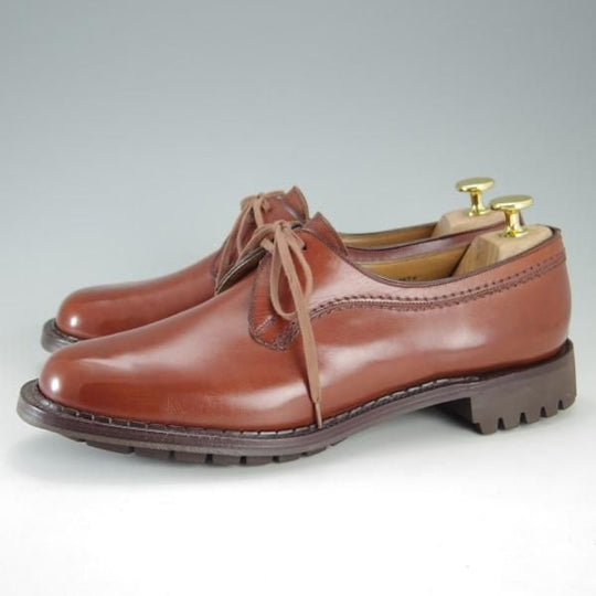 美品★クロケット&ジョーンズ メンズUK6.5程度(レディース26.5cm)【旧ロゴ★SWANネーム/ビンテージ】574ラスト/茶/Crockett&Jones★e627