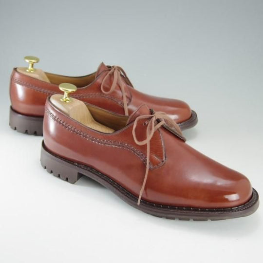 美品★クロケット&ジョーンズ メンズUK6.5程度(レディース26.5cm)【旧ロゴ★SWANネーム/ビンテージ】574ラスト/茶/Crockett&Jones★e627