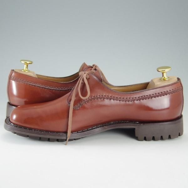 美品★クロケット&ジョーンズ メンズUK6.5程度(レディース26.5cm)【旧ロゴ★SWANネーム/ビンテージ】574ラスト/茶/Crockett&Jones★e627