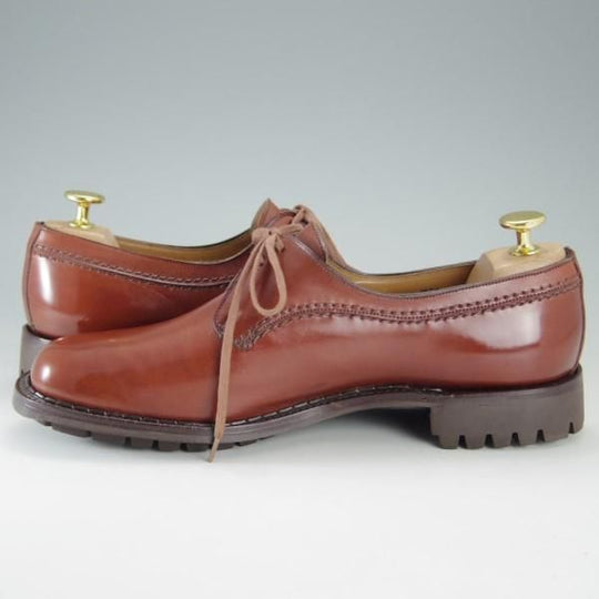 美品★クロケット&ジョーンズ メンズUK6.5程度(レディース26.5cm)【旧ロゴ★SWANネーム/ビンテージ】574ラスト/茶/Crockett&Jones★e627