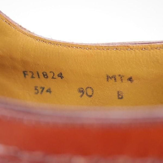 美品★クロケット&ジョーンズ メンズUK6.5程度(レディース26.5cm)【旧ロゴ★SWANネーム/ビンテージ】574ラスト/茶/Crockett&Jones★e627