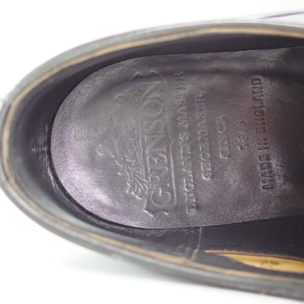 美品★(英)グレンソン 8D【最上級★マスターピース/パンチドキャップトゥ/31997-01】カーフ/黒/メンズ/GRENSON★e629