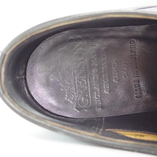 美品★(英)グレンソン 8D【最上級★マスターピース/パンチドキャップトゥ/31997-01】カーフ/黒/メンズ/GRENSON★e629