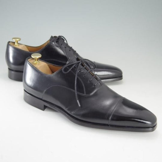 極美品★(スペイン製)マグナーニ SIZE 41【★ボロネーゼ製法/ストレートチップ】12549/カーフ/黒/メンズ/MAGNANNI★e630