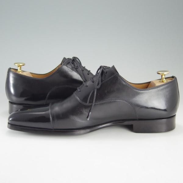 極美品★(スペイン製)マグナーニ SIZE 41【★ボロネーゼ製法/ストレートチップ】12549/カーフ/黒/メンズ/MAGNANNI★e630