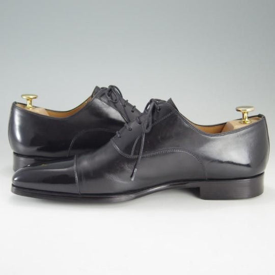 極美品★(スペイン製)マグナーニ SIZE 41【★ボロネーゼ製法/ストレートチップ】12549/カーフ/黒/メンズ/MAGNANNI★e630