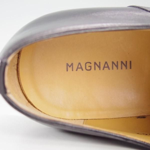 極美品★(スペイン製)マグナーニ SIZE 41【★ボロネーゼ製法/ストレートチップ】12549/カーフ/黒/メンズ/MAGNANNI★e630