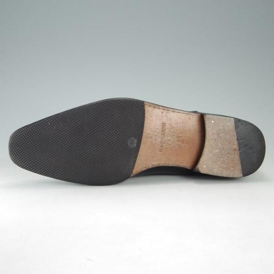 美品★(スペイン製)マグナーニ SIZE 42【★ボロネーゼ製法/ストレートチップ】9967/カーフ/黒/メンズ/MAGNANNI★e631