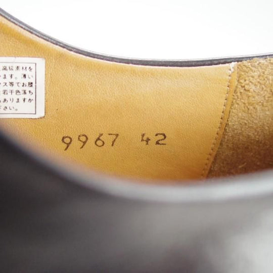 美品★(スペイン製)マグナーニ SIZE 42【★ボロネーゼ製法/ストレートチップ】9967/カーフ/黒/メンズ/MAGNANNI★e631