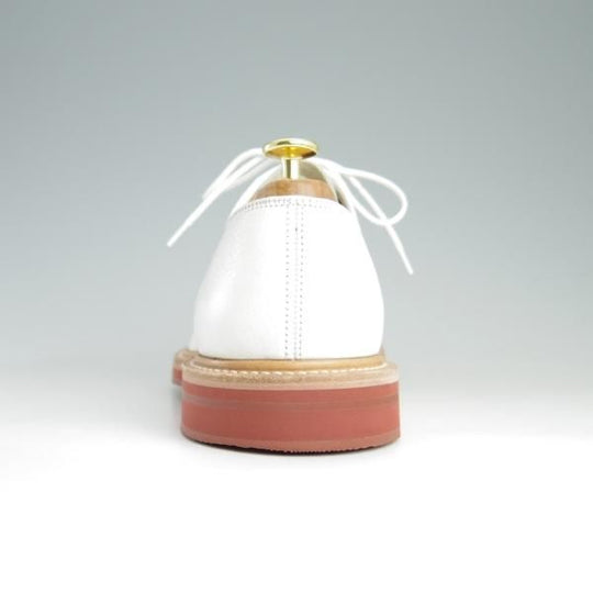 極美品★チャーチ 75F/UK7.5【シャノンと同じ103ラスト★プレーントゥ/5都市ロゴ】FULBECK/グレインレザー/白/メンズ/Church's★e632