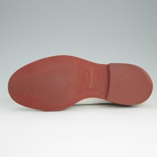 極美品★チャーチ 75F/UK7.5【シャノンと同じ103ラスト★プレーントゥ/5都市ロゴ】FULBECK/グレインレザー/白/メンズ/Church's★e632