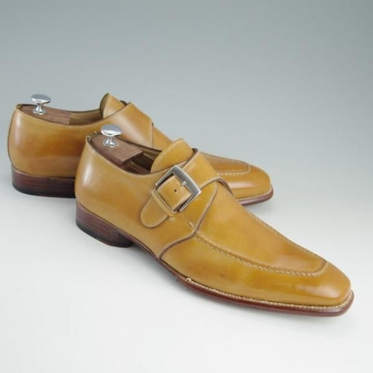 未使用★(伊)Bemer's/ベーメルズ SIZE 43【貴重★オパンケ×ブラックラピド製法/ステファノベーメル別ライン】茶/Stefano Bemer★e633