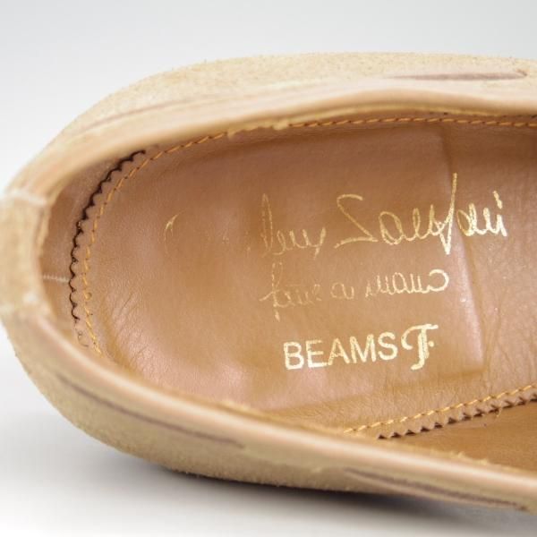 美品★(伊)サントーニ SIZE 6【上級★グッドイヤーウェルテッド製法/BEAMS F別注】タッセルローファー/メンズ/ビームス/Santoni★e637