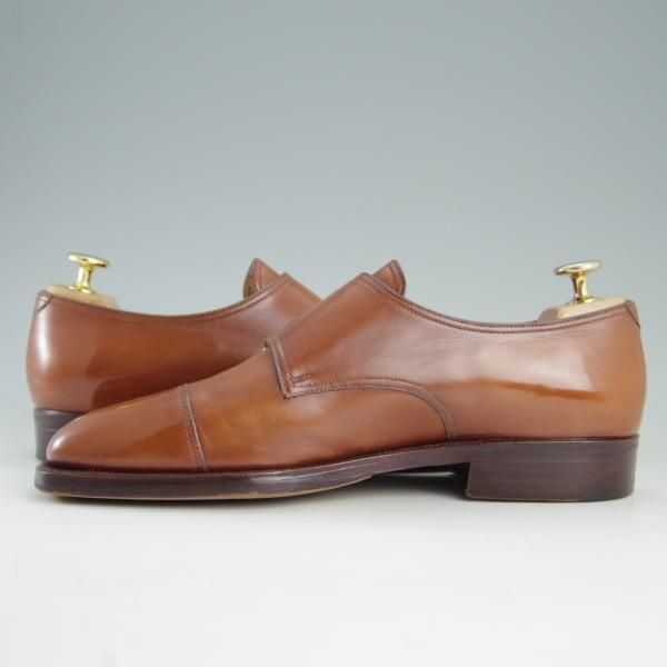 極上★(伊)ストール・マンテラッシ SIZE 6【貴重★グッドイヤーウェルテッド製法/ダブルモンク】カーフ/茶/SUTOR MANTELLASSI★e640