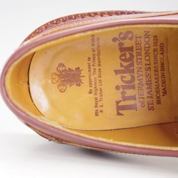 Tricker's トリッカーズ別注(ベージュ)UK8.5サイズ 美品☆トリッカーズ SIZE 8【モデル定価￥85,800-☆マロン