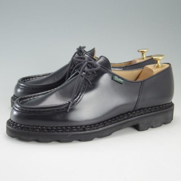 未使用★パラブーツ SIZE 41.5【定価￥71,500-★GLOSS仕様のミカエル/MICHAEL】チロリアンシューズ/NOIR/黒/メンズ/Paraboot★e644