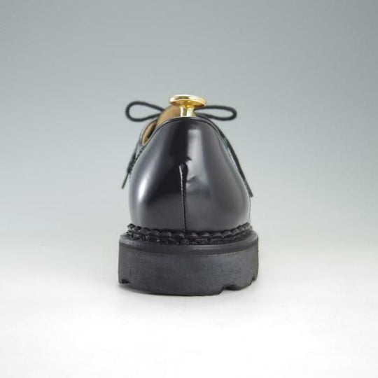 未使用★パラブーツ SIZE 41.5【定価￥71,500-★GLOSS仕様のミカエル/MICHAEL】チロリアンシューズ/NOIR/黒/メンズ/Paraboot★e644