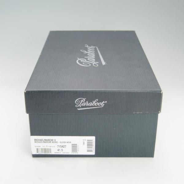 未使用★パラブーツ SIZE 41.5【定価￥71,500-★GLOSS仕様のミカエル/MICHAEL】チロリアンシューズ/NOIR/黒/メンズ/Paraboot★e644