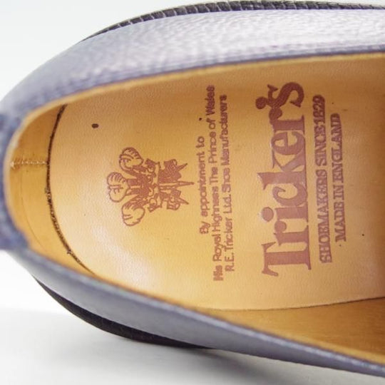 極上★トリッカーズ SIZE 8.5【モデル定価￥81,000-★ダブルモンク/Rufus】7824/スコッチグレイン/ネイビー/紺/メンズ/Tricker's★e647
